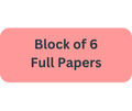 Block of 6 full exam papers
